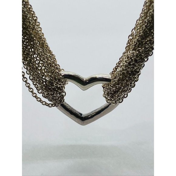 SOLD!!! TIFFANY & CO. STERLING SILVER 925 OPEN HEART MULTI-STRAND TOGGLE CLASP - Picture 11 of 11